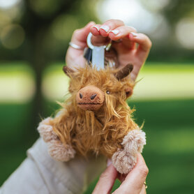 Wrendale Designs - Sleutelhanger Pluche - Highland Cow Gordon Wrendale Designs - Sleutelhanger Pluche - Highland Cow Gordon