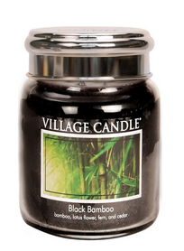 Village Candle Black Bamboo 454 gr Medium Candle