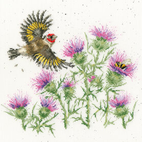 Borduurpakket Hannah Dale - Feathers and Thistles - Bothy Threads Borduurpakket Hannah Dale - Feathers and Thistles - Bothy Threads