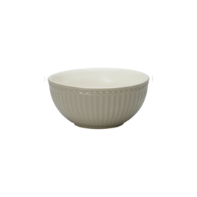 GreenGate Cereal Bowl Alice Warm Grey D:14cm GreenGate Cereal Bowl Alice Warm Grey D:14cm