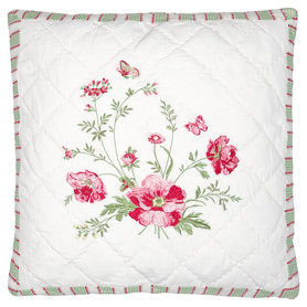 Sierkussen Hoes Meadow wit w/embroidery 40x40cm	 Sierkussen Hoes Meadow wit w/embroidery 40x40cm