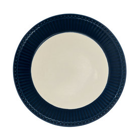 GreenGate Stoneware Plate Alice Dark Blue