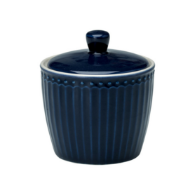 GreenGate Everyday Alice Sugar Pot Dark Blue   GreenGate Everyday Alice Sugar Pot Dark Blue