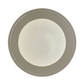 GreenGate Diner Bord Alice Warm Grey D: 26,5cm