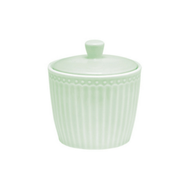 GreenGate Stoneware Suikerpot Alice Pale Green GreenGate Stoneware Suikerpot Alice Pale Green