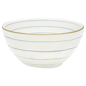 GreenGate Stoneware Bowl Sally pale blue w/gold medium D: 15cm GreenGate Stoneware Bowl Sally pale blue w/gold medium D: 15cm