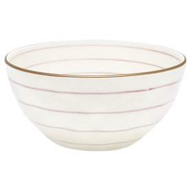 GreenGate Stoneware Bowl Sally pale pink w/gold medium D: 15cm GreenGate Stoneware Bowl Sally pale pink w/gold medium D: 15cm