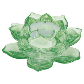GreenGate Kaarsen Kandelaar Glas medium groen H: 5 cm GreenGate Kaarsen Kandelaar Glas medium groen H: 5 cm