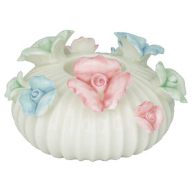 GreenGate Candle holder Rose multicolor round small H: 5cm GreenGate Candle holder Rose multicolor round small H: 5cm