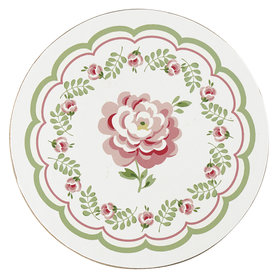 GreenGate Coaster Lily petit white D: 10cm GreenGate Coaster Lily petit white D: 10cm