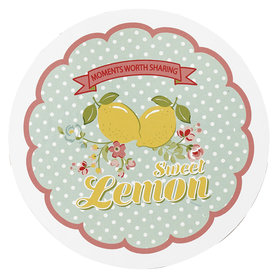 GreenGate Onderzetter / Coaster Limona Pale Blue D: 10cm GreenGate Onderzetter / Coaster Limona Pale Blue D: 10cm
