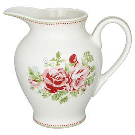 GreenGate Creamer Round Mary white H: 9cm