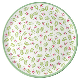 GreenGate Melamine Dinner plate Lily petit white D: 25 cm GreenGate Melamine Dinner plate Lily petit white D: 25 cm