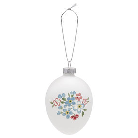 GreenGate Egg Ornament Hanging Meryl White H: 9cm GreenGate Egg Ornament Hanging Meryl White H: 9cm