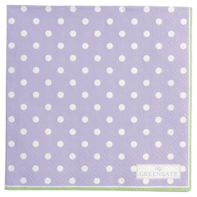 GreenGate Paper Napkin Spot Lavendar small 20pcs GreenGate Paper Napkin Spot Lavendar small 20pcs