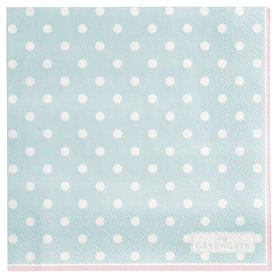 GreenGate Paper Napkin Spot Pale Blue small 20pcs GreenGate Paper Napkin Spot Pale Blue small 20pcs