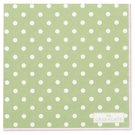 GreenGate Paper Napkin Spot Pale Green small 20pcs GreenGate Paper Napkin Spot Pale Green small 20pcs