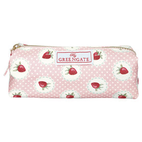 GreenGate Pouch Strawberry Pale Pink 4,5x4,5x17,5cm GreenGate Pouch Strawberry Pale Pink 4,5x4,5x17,5cm