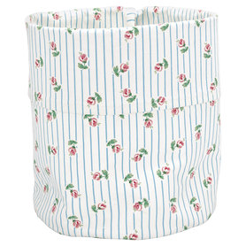 GreenGate Cotton Storage bag Lily petit white medium H:28cm GreenGate Cotton Storage bag Lily petit white medium H:28cm