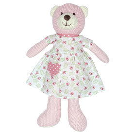 GreenGate Teddy Lily petit white w/dress H:38cm