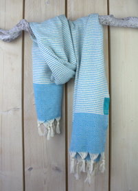Hamamdoek SEASIDE Turquoise Blue