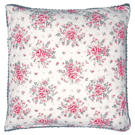 GreenGate Quilted Cushion Cover Flora White 50x50cm GreenGate Quilted Cushion Cover Flora White 50x50cm