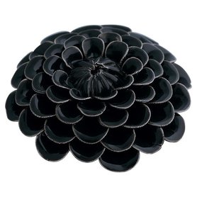 Gate Noir Flower decoration dark grey GN  D:9,5 cm Gate Noir Flower decoration dark grey GN  D:9,5 cm