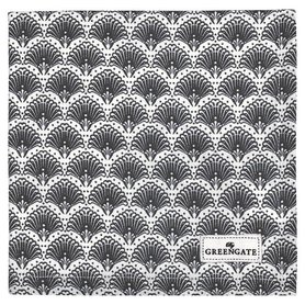 GreenGate Cotton Napkin Elvina grey GN  40x40cm GreenGate Cotton Napkin Elvina grey GN  40x40cm