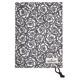 Gate Noir by GreenGate Cotton Tea towel Blossom grey w/rope string GN 50x70cm Gate Noir by GreenGate Cotton Tea towel Blossom grey w/rope string GN 50x70cm