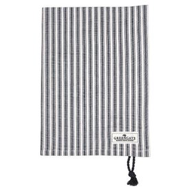 Gate Noir by GreenGate Cotton Tea towel Nynne grey w/rope string GN 50x70cm Gate Noir by GreenGate Cotton Tea towel Nynne grey w/rope string GN 50x70cm