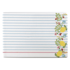 GreenGate Buttering board Limona white  GreenGate Buttering board Limona white