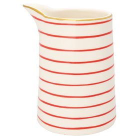 GreenGate Stoneware Jug Sally red w/gold 0,5L GreenGate Stoneware Jug Sally red w/gold 0,5L