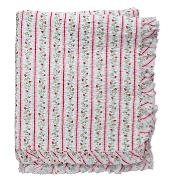 GreenGate Quilt / Bed cover Gloria White w/frill 140x220cm