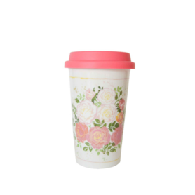 Isabelle Rose Travel Mug Alice with Silicon Sleeve Isabelle Rose Travel Mug Alice with Silicon Sleeve