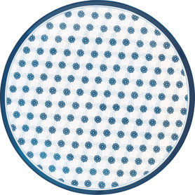GreenGate Melamine Plate Lolly Blue D 20 cm GreenGate Melamine Plate Lolly Blue D 20 cm