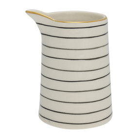 GreenGate Melk Kan Sally Black w/gold 0,5L  GreenGate Melk Kan Sally Black w/gold 0,5L