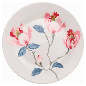 GreenGate Stoneware Plate Magnolia White D: 20,5cm