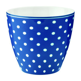 GreenGate Mokje / Latte cup Spot blue H: 9cm GreenGate Mokje / Latte cup Spot blue H: 9cm