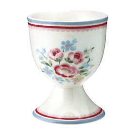 GreenGate Eierdop / Egg cup  Nicoline white H:6,5cm GreenGate Eierdop / Egg cup  Nicoline white H:6,5cm