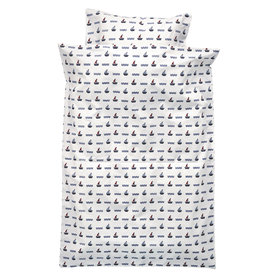 GreenGate Baby Dekbedovertrek / Baby bed linen set Noah white 70x100cm
