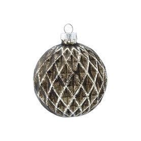GreenGate Kerstbal / Christmas Ball glass Adele antique hanging D:8cm GreenGate Kerstbal / Christmas Ball glass Adele antique hanging D:8cm