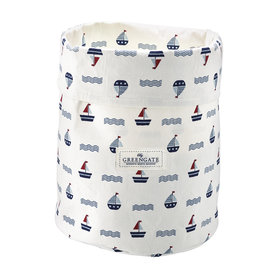 GreenGate Opbergtas / Storage bag Noah white medium H:28cm GreenGate Opbergtas / Storage bag Noah white medium H:28cm