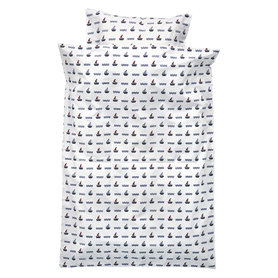 GreenGate Kinder Dekbedovertrek / Baby bed linen set Noah white 100x140cm GreenGate Kinder Dekbedovertrek / Baby bed linen set Noah white 100x140cm