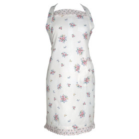 GreenGate Keuken schort Nicoline white w/frill  GreenGate Keuken schort Nicoline white w/frill