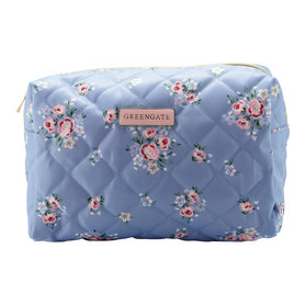 GreenGate Toilettas / Wash bag Nicoline dusty blue large GreenGate Toilettas / Wash bag Nicoline dusty blue large