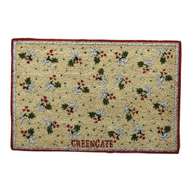 GreenGate Deurmat / Doormat Joselyn white 40x60cm GreenGate Deurmat / Doormat Joselyn white 40x60cm