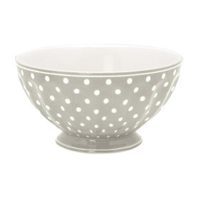 GreenGate Cereal Schaaltje / French bowl xlarge Spot Grey D:13,5cm GreenGate Cereal Schaaltje / French bowl xlarge Spot Grey D:13,5cm