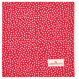 GreenGate Servet / Napkin with lace Dot Red 40x40cm GreenGate Servet / Napkin with lace Dot Red 40x40cm