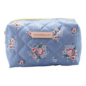 GreenGate Toilettas / Wash bag Nicoline dusty blue small GreenGate Toilettas / Wash bag Nicoline dusty blue small