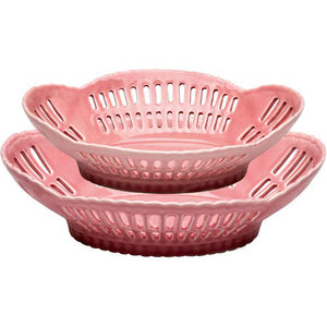 GreenGate Stoneware Fruit Bowl pale pink medium set of 2*